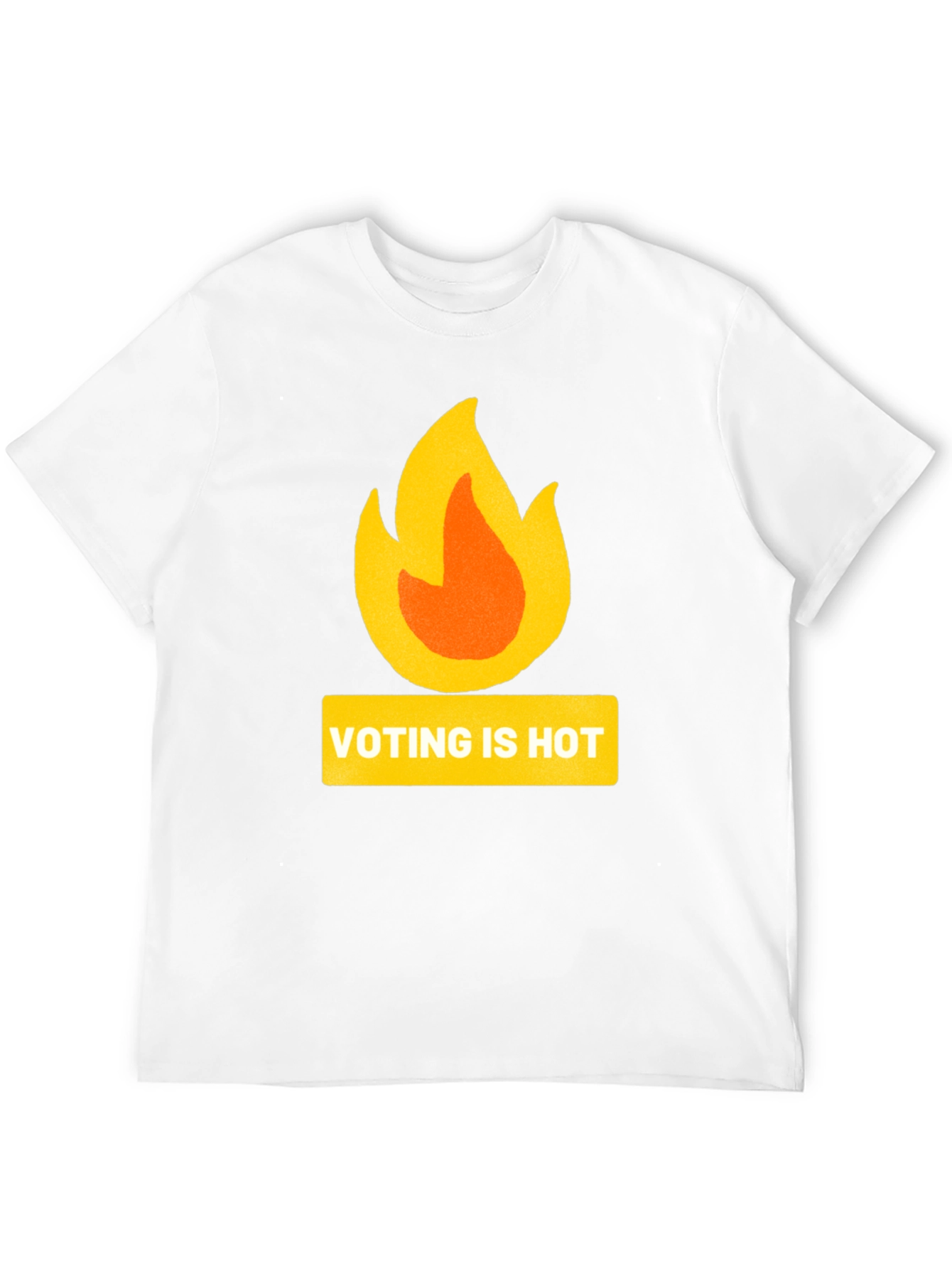 Voting is Hot T-Shirt: Black Graphic Tee