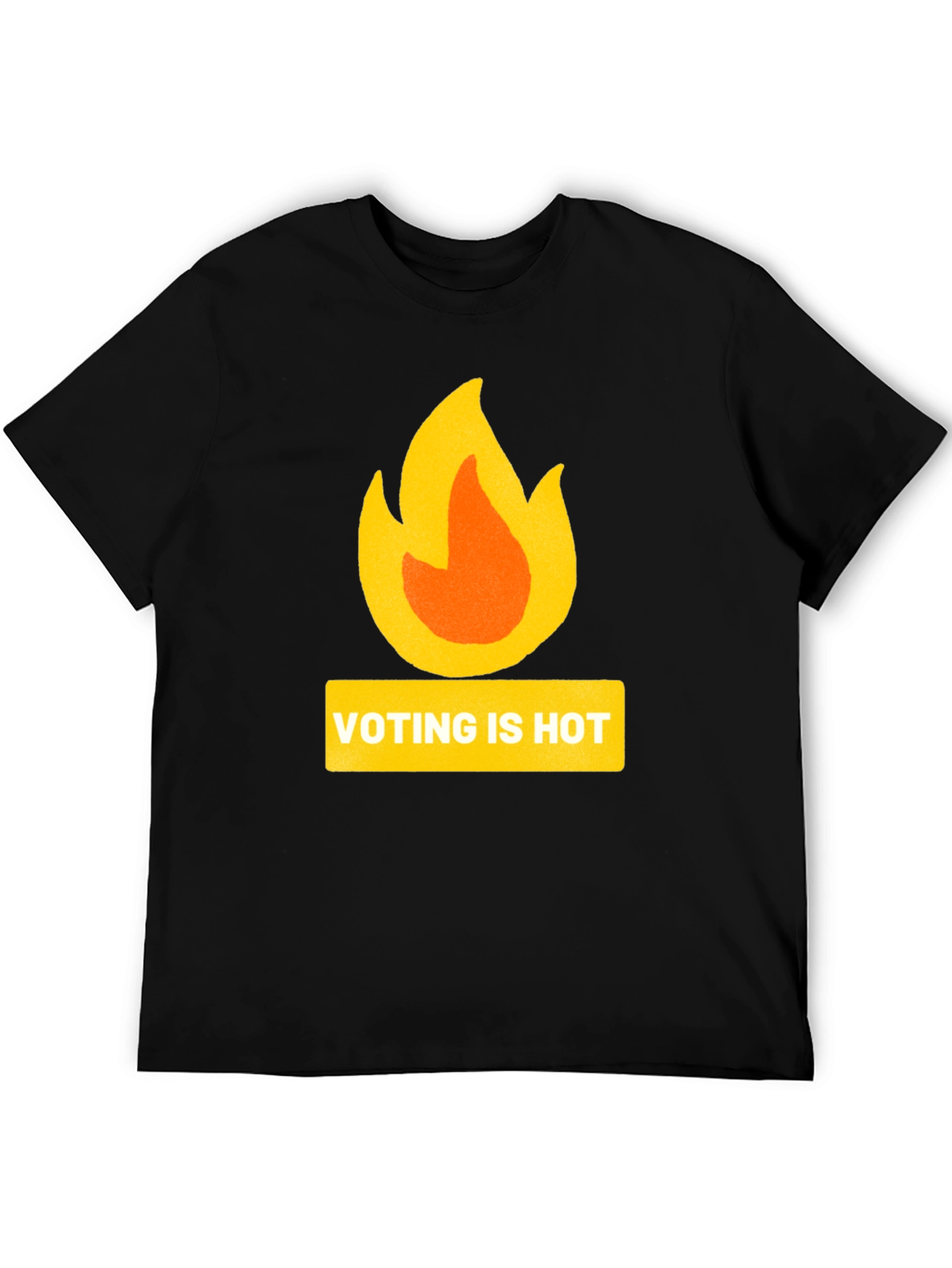 Voting is Hot T-Shirt: Black Graphic Tee