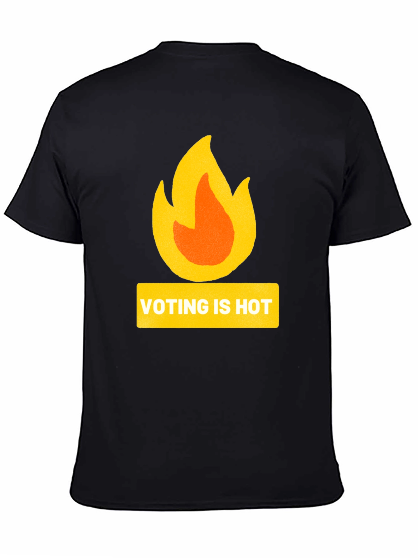 Voting is Hot T-Shirt: Black Graphic Tee