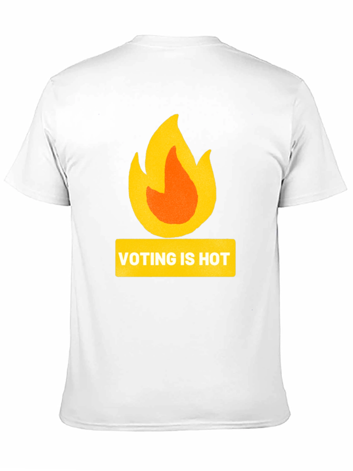 Voting is Hot T-Shirt: Black Graphic Tee