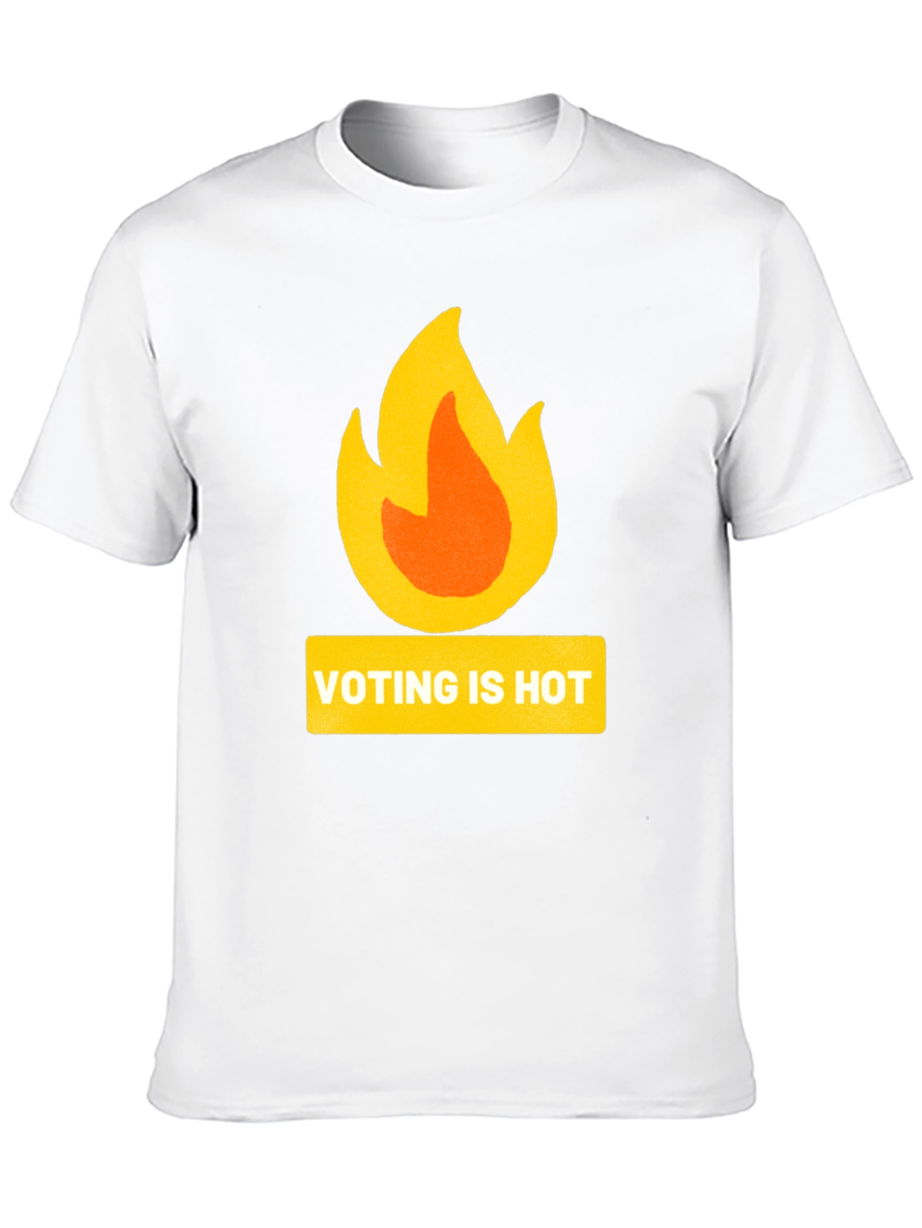Voting is Hot T-Shirt: Black Graphic Tee