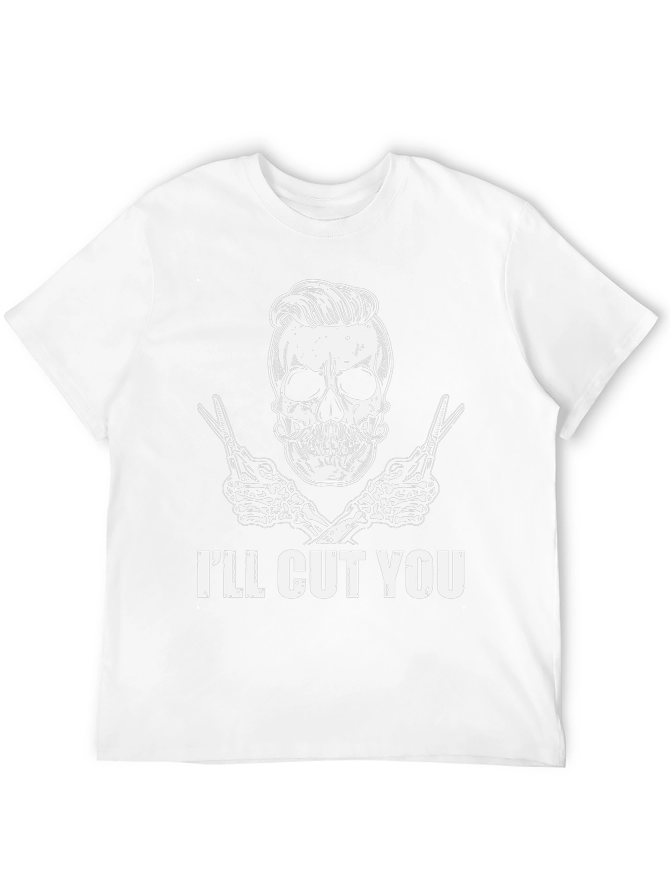 Ill Cut You T-Shirt: Skull Barber