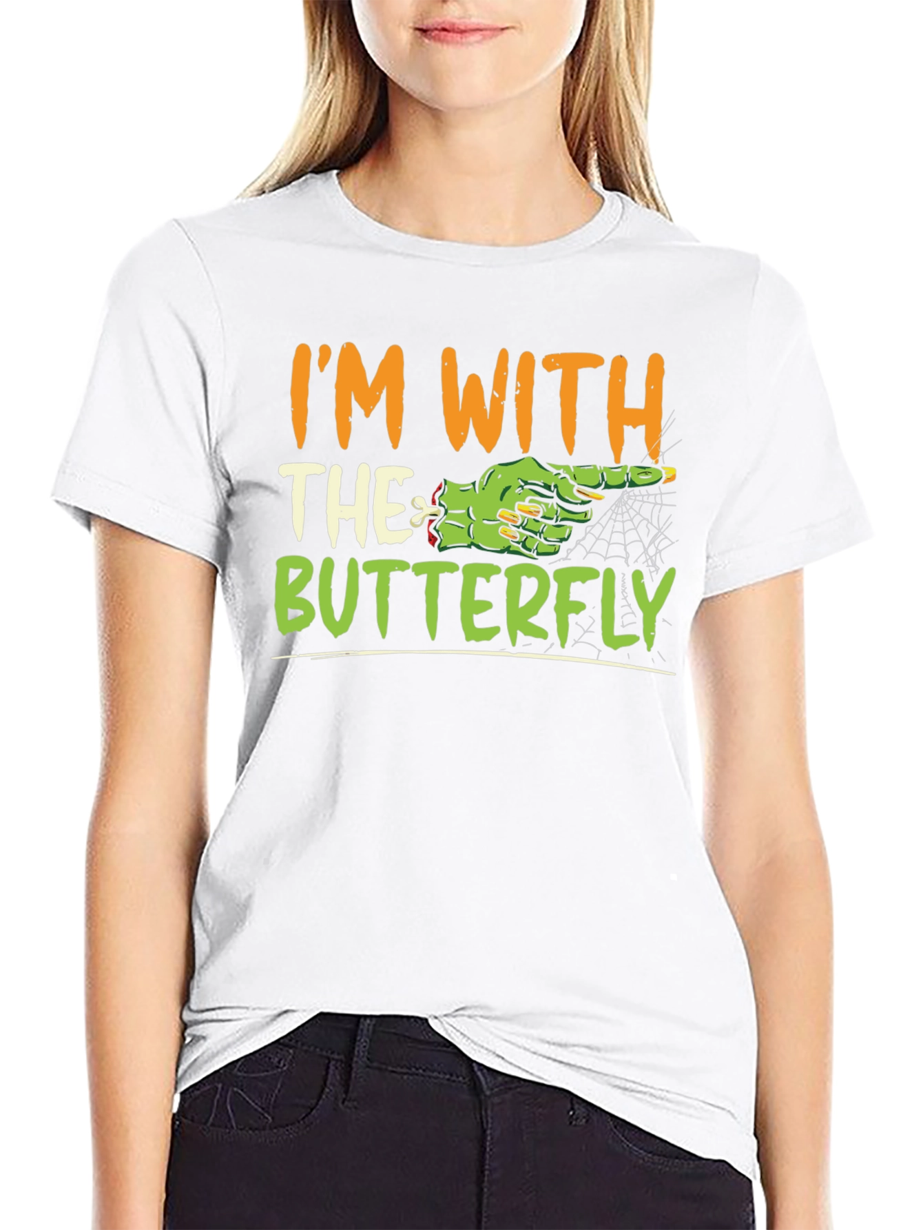 Im With the Butterfly Halloween T-Shirt