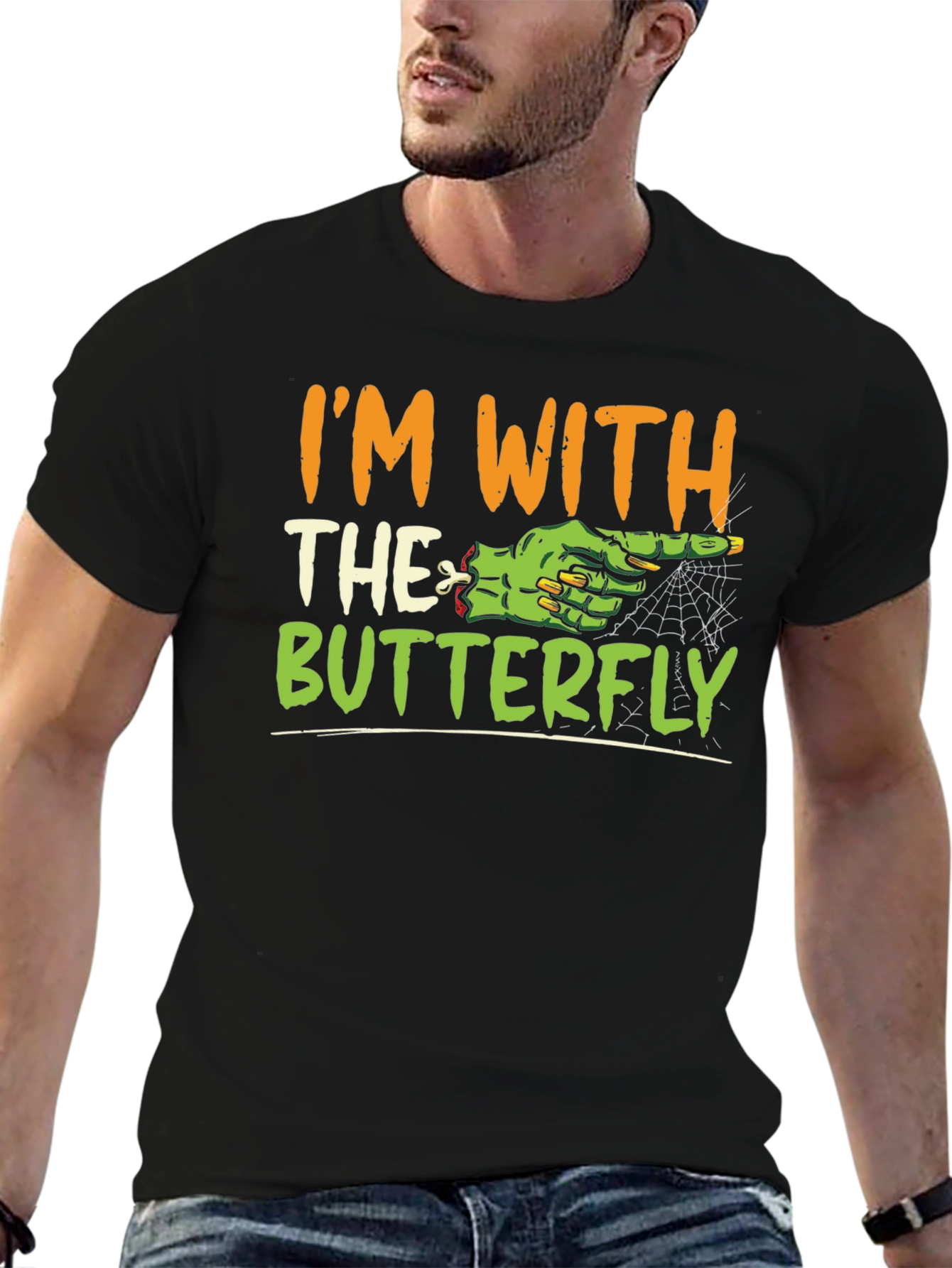 Im With the Butterfly Halloween T-Shirt