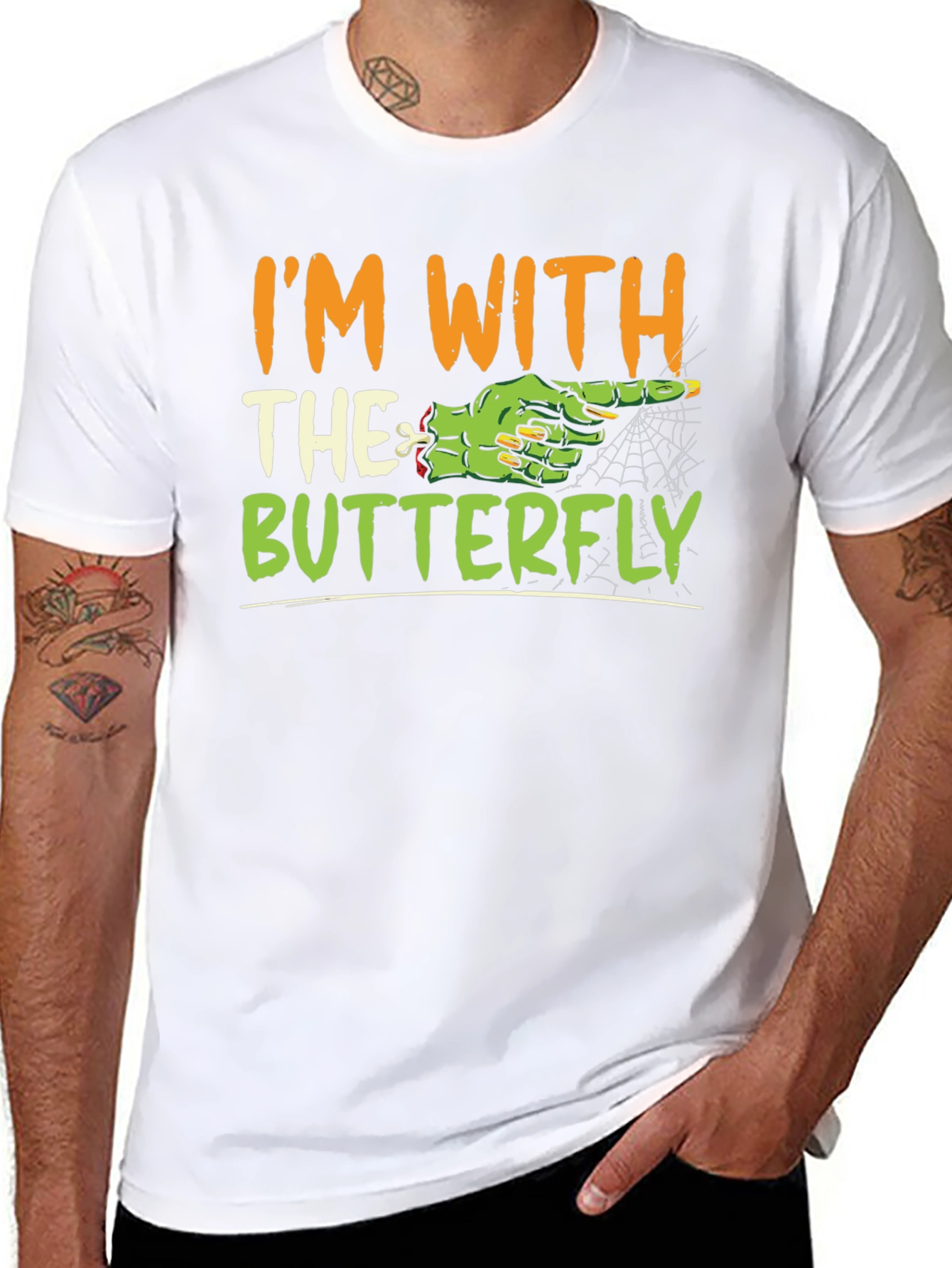 Im With the Butterfly Halloween T-Shirt