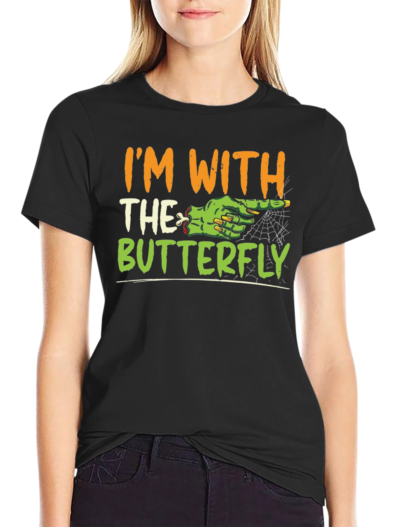 Im With the Butterfly Halloween T-Shirt