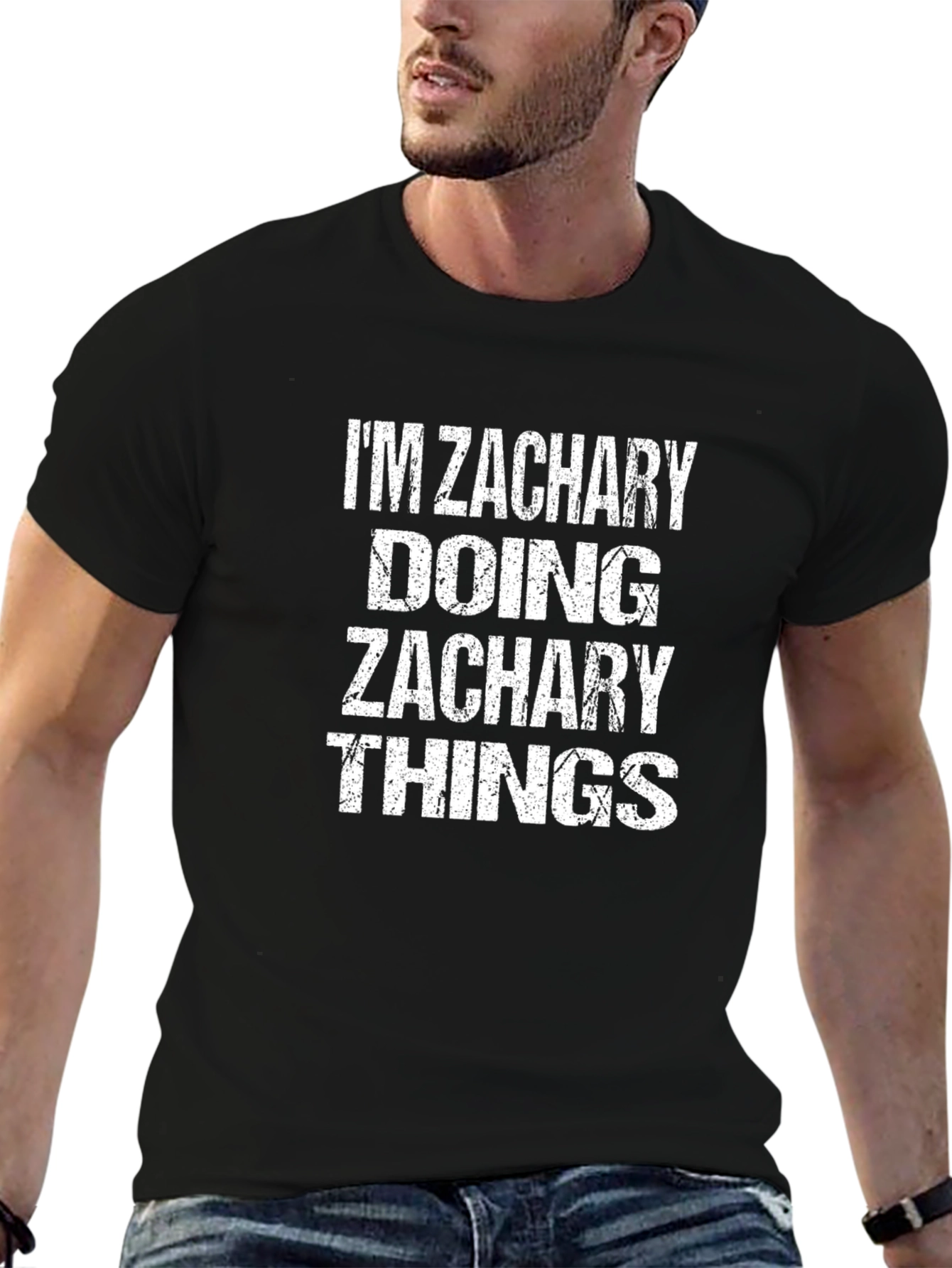 Im Zachary Doing Zachary Things Black T-Shirt