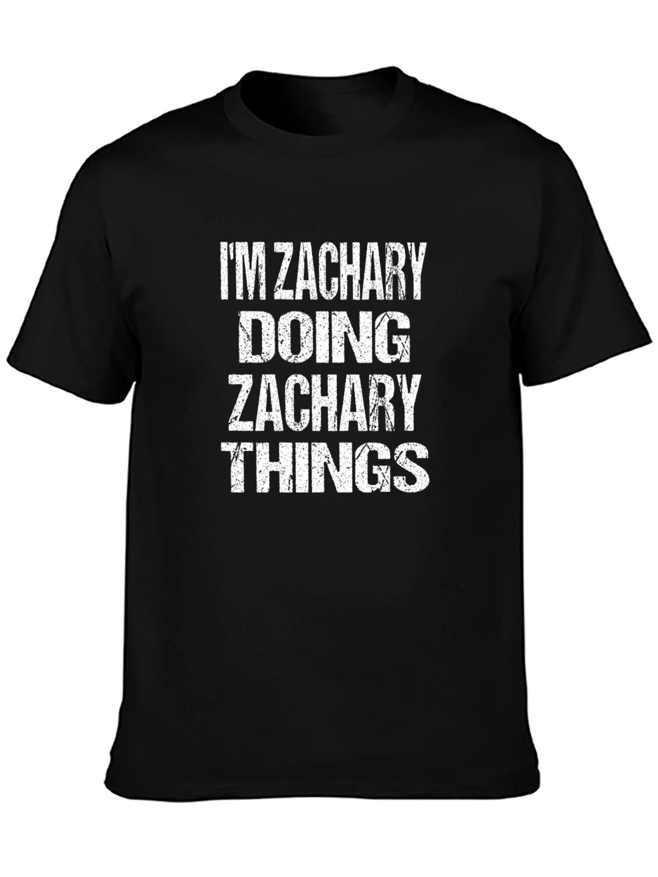 Im Zachary Doing Zachary Things Black T-Shirt