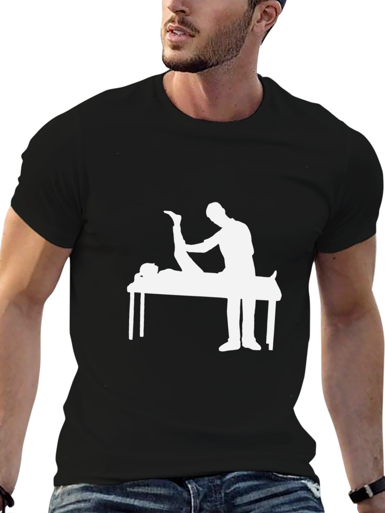 Chiropractor Graphic T-Shirt - Black Cotton Tee