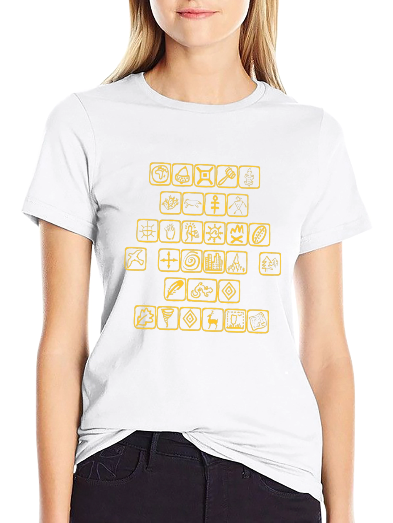 Graphic T-Shirt with Civilization Icons