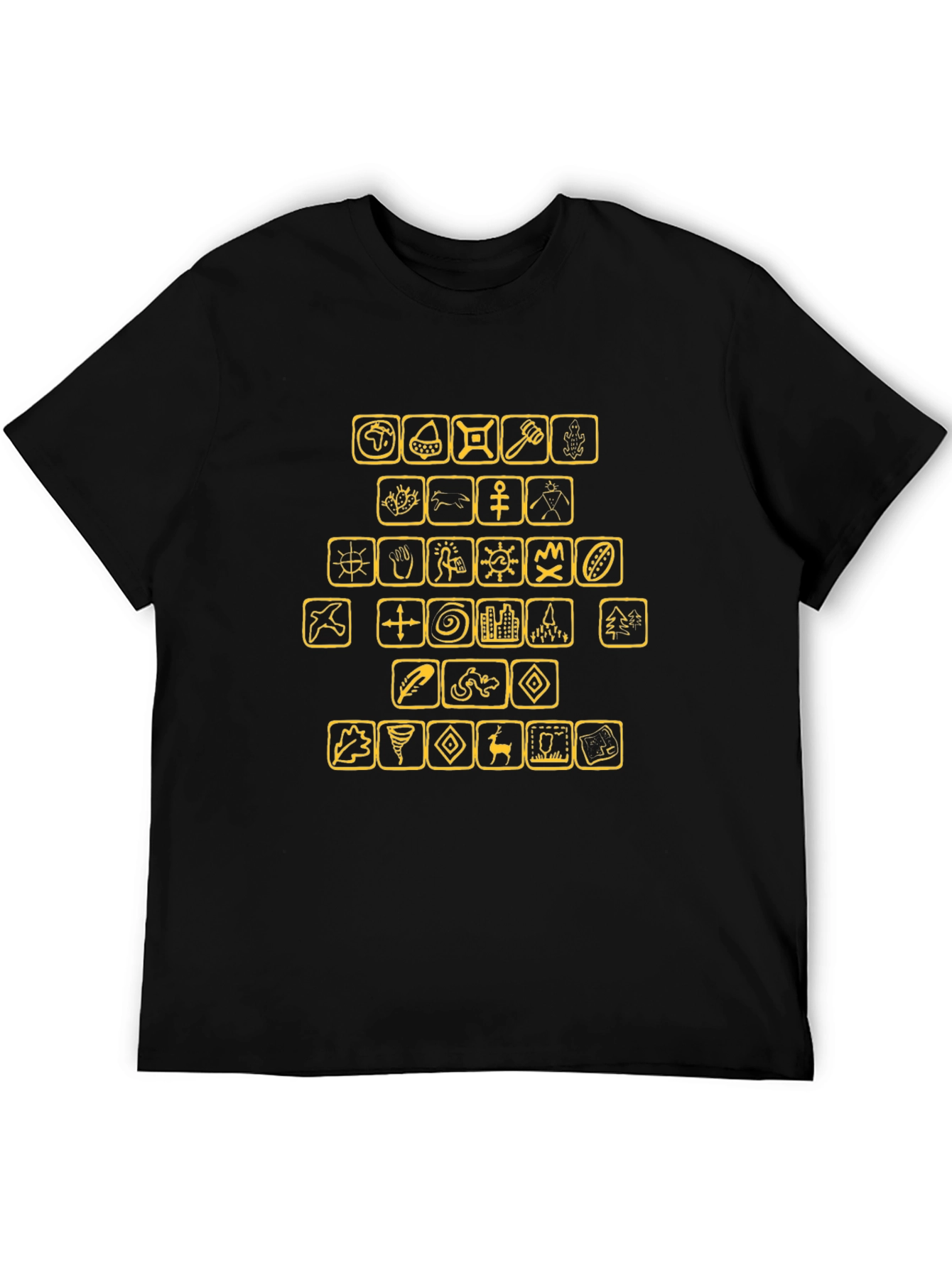 Graphic T-Shirt with Civilization Icons