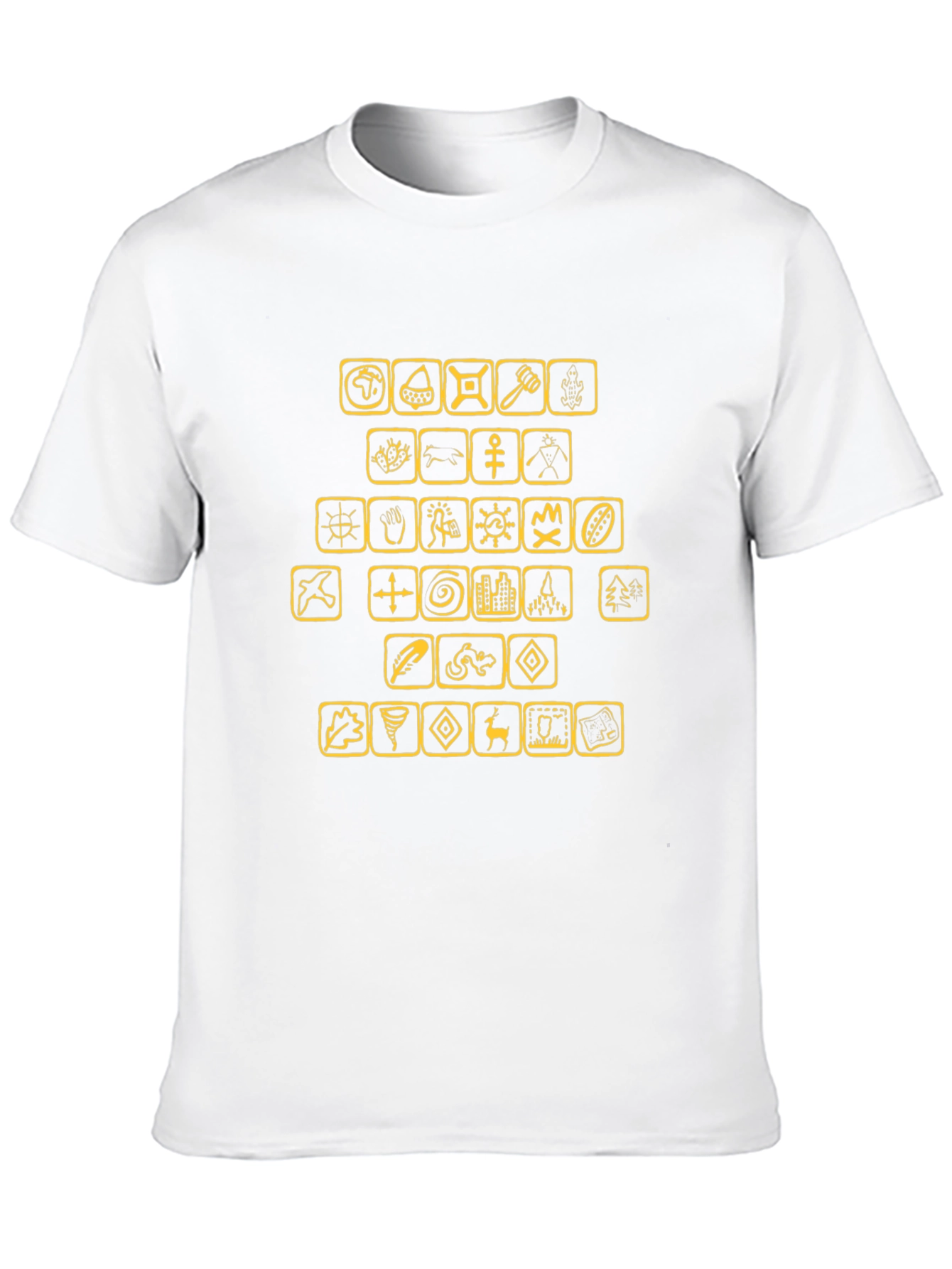 Graphic T-Shirt with Civilization Icons