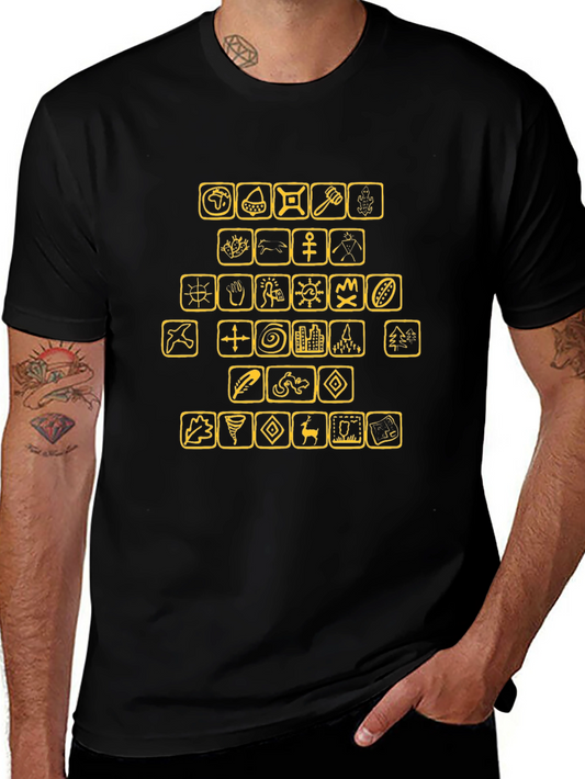 Graphic T-Shirt with Civilization Icons