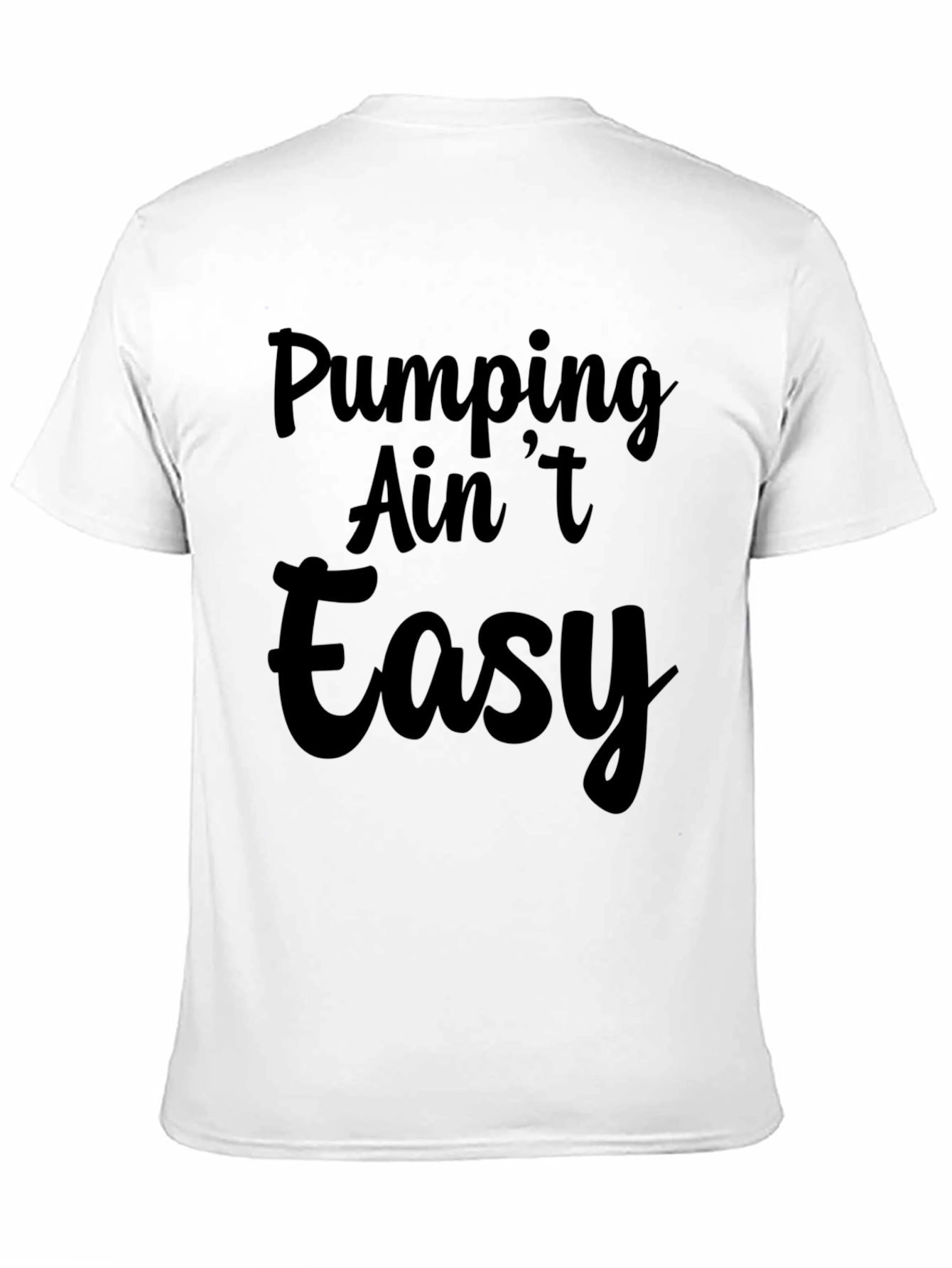 Pumping Aint Easy Black Graphic Tee