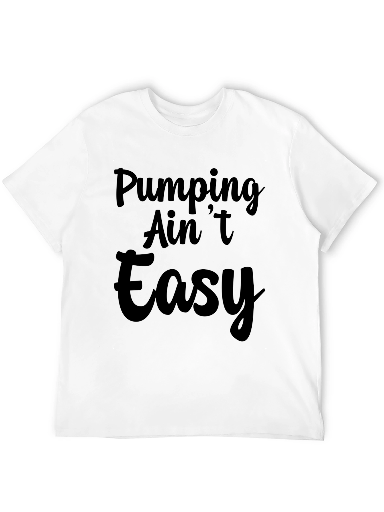 Pumping Aint Easy Black Graphic Tee
