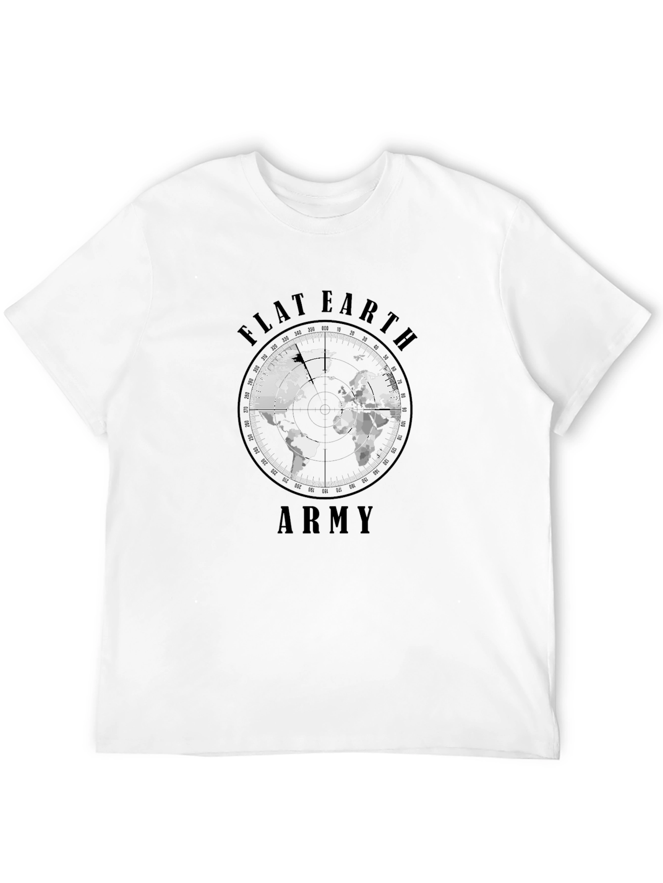 Flat Earth Army Black T-Shirt