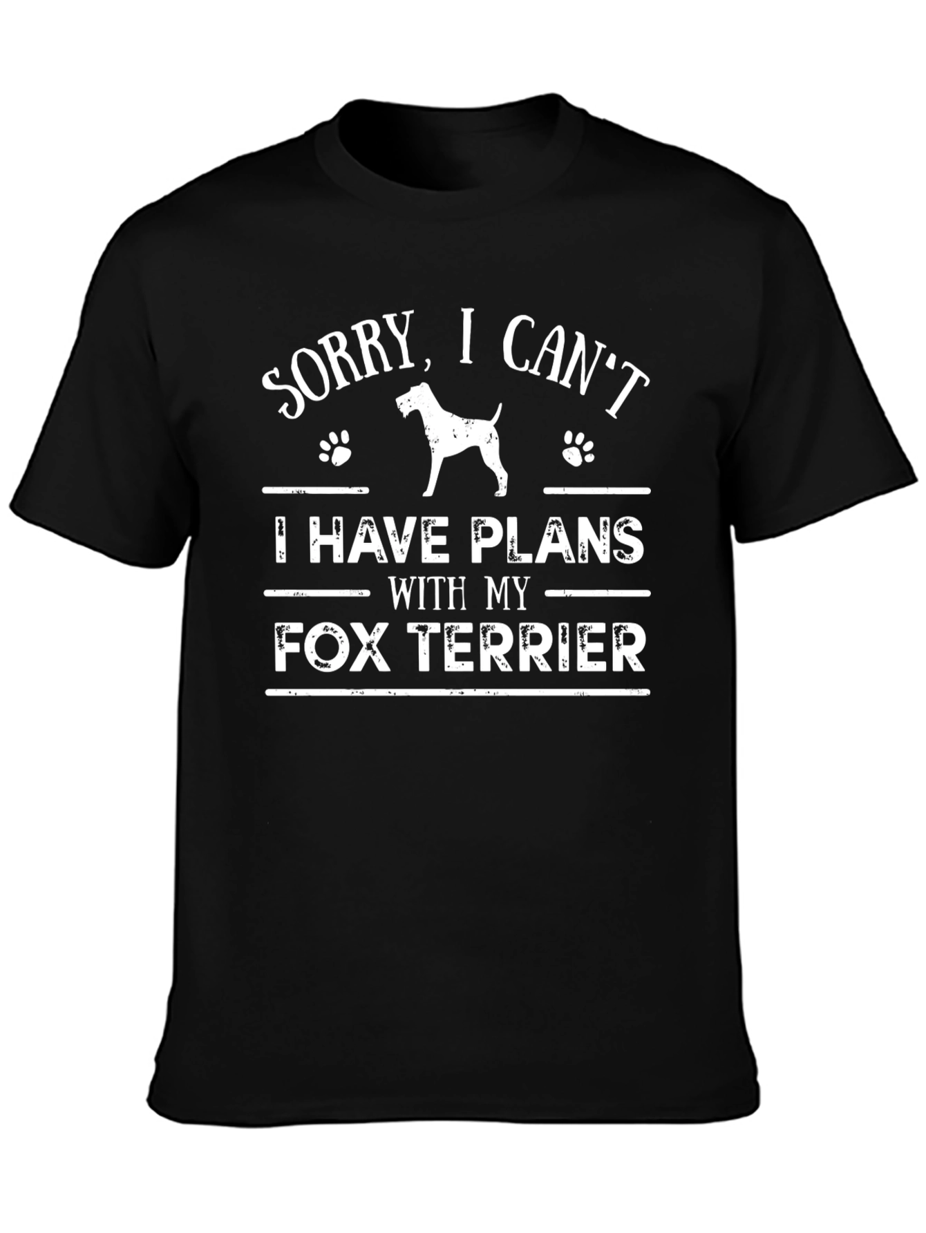 Fox Terrier Plans T-Shirt - Dog Lover Tee