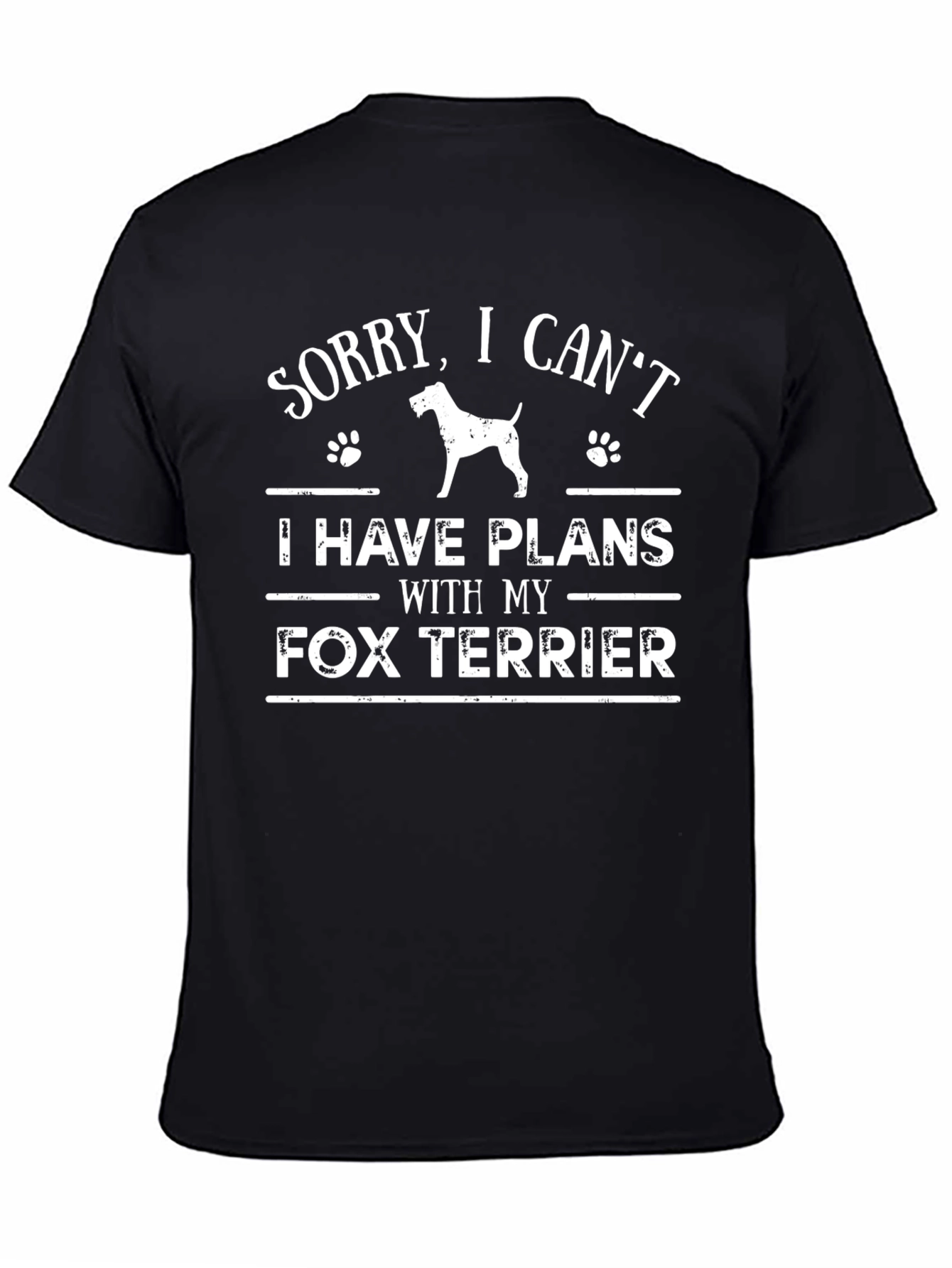 Fox Terrier Plans T-Shirt - Dog Lover Tee