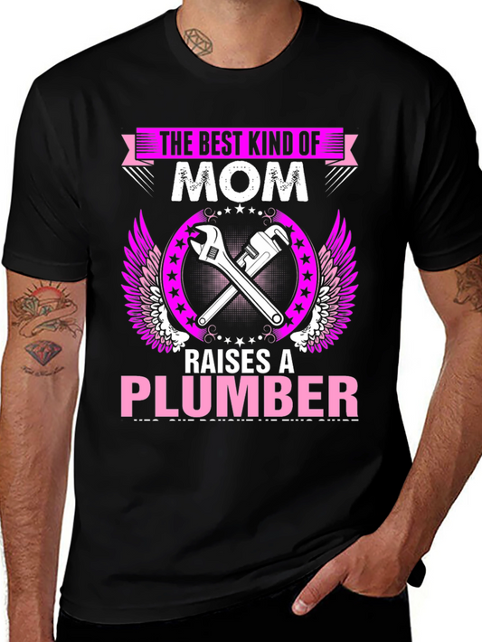 Best Mom Plumber Graphic T-Shirt