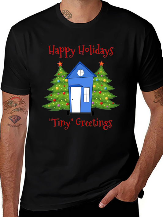 Happy Holidays Tiny House T-Shirt