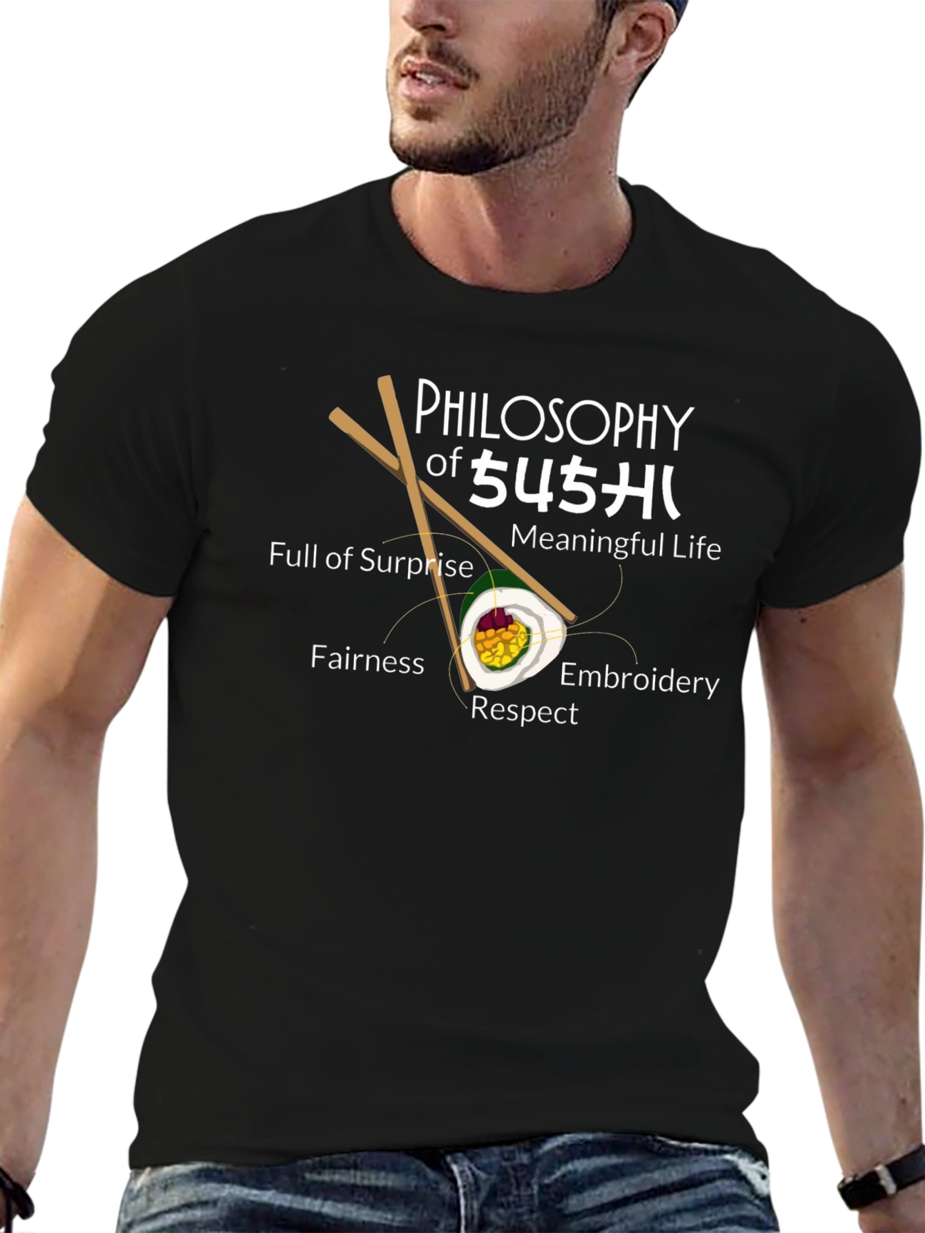 Philosophy of Sushi Graphic T-Shirt