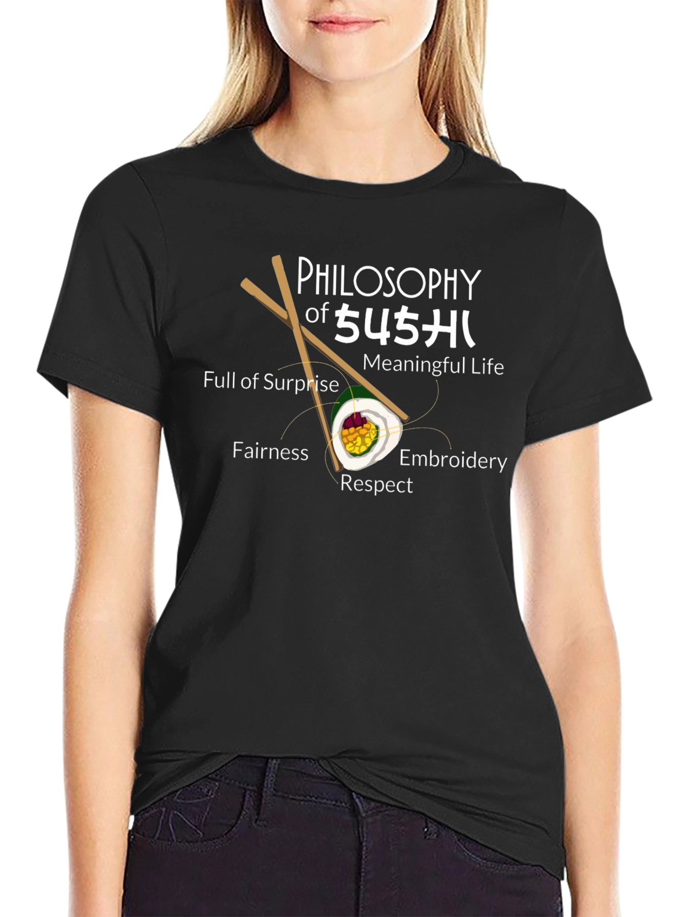 Philosophy of Sushi Graphic T-Shirt