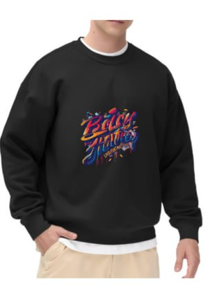 Bright Retro Lettering Party Sweatshirt
