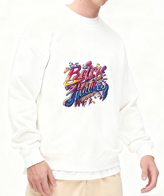 Bright Retro Lettering Party Sweatshirt