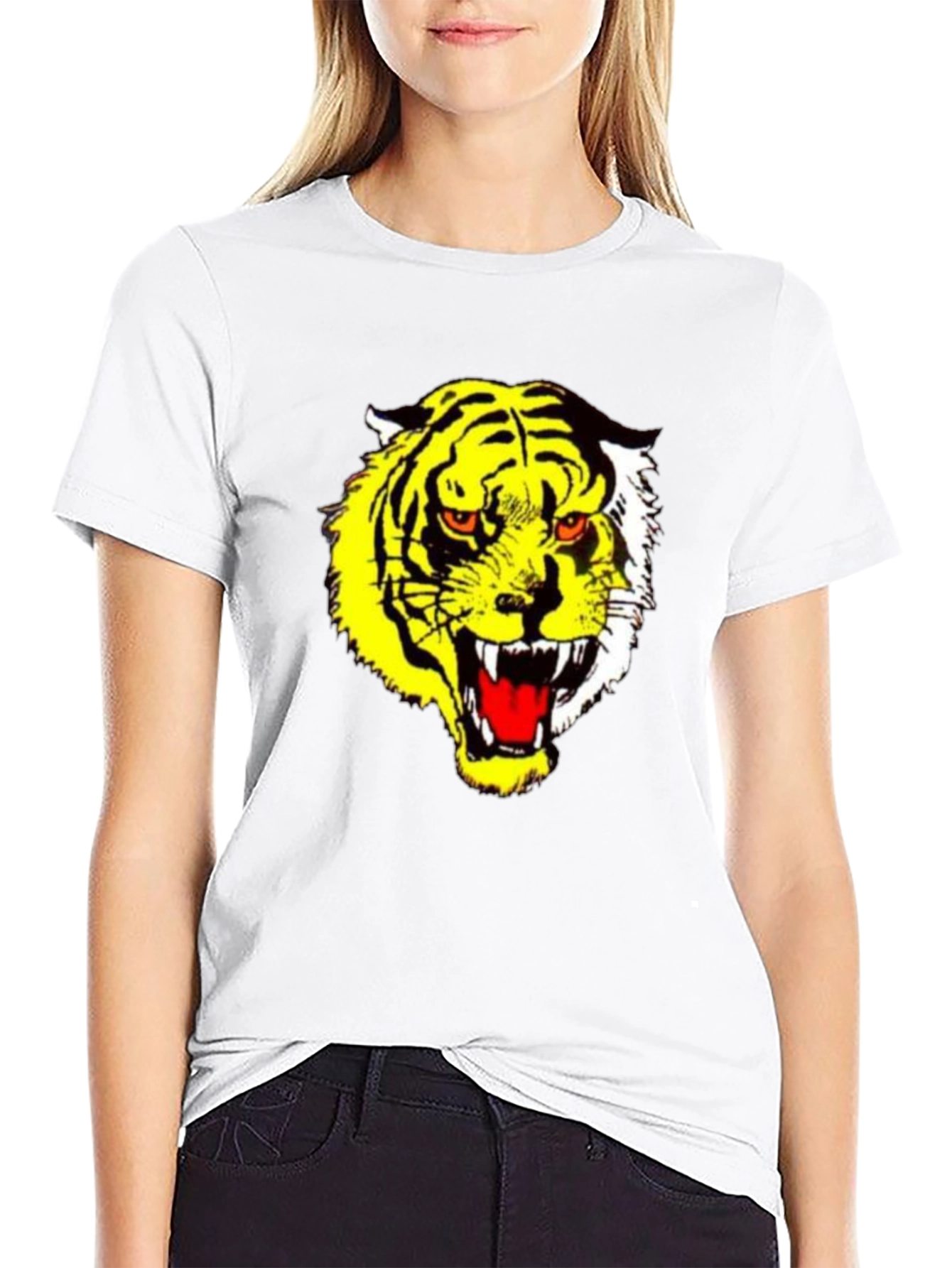 Tiger Graphic Tee - Bold Black T-Shirt