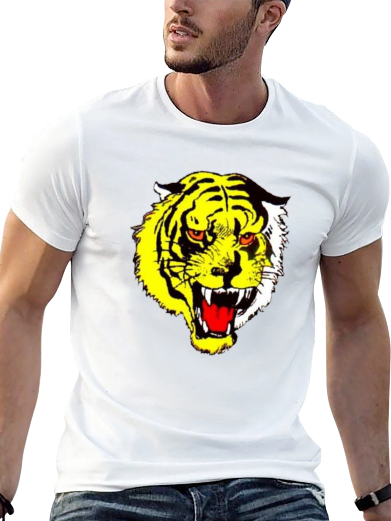 Tiger Graphic Tee - Bold Black T-Shirt