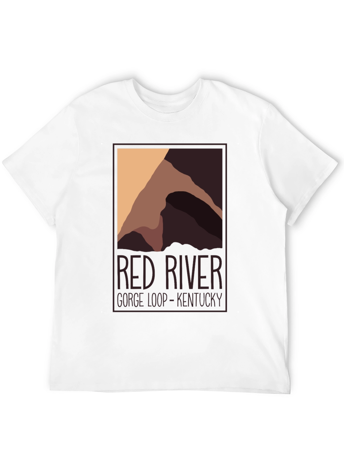 Red River Gorge Kentucky Graphic Tee - Black
