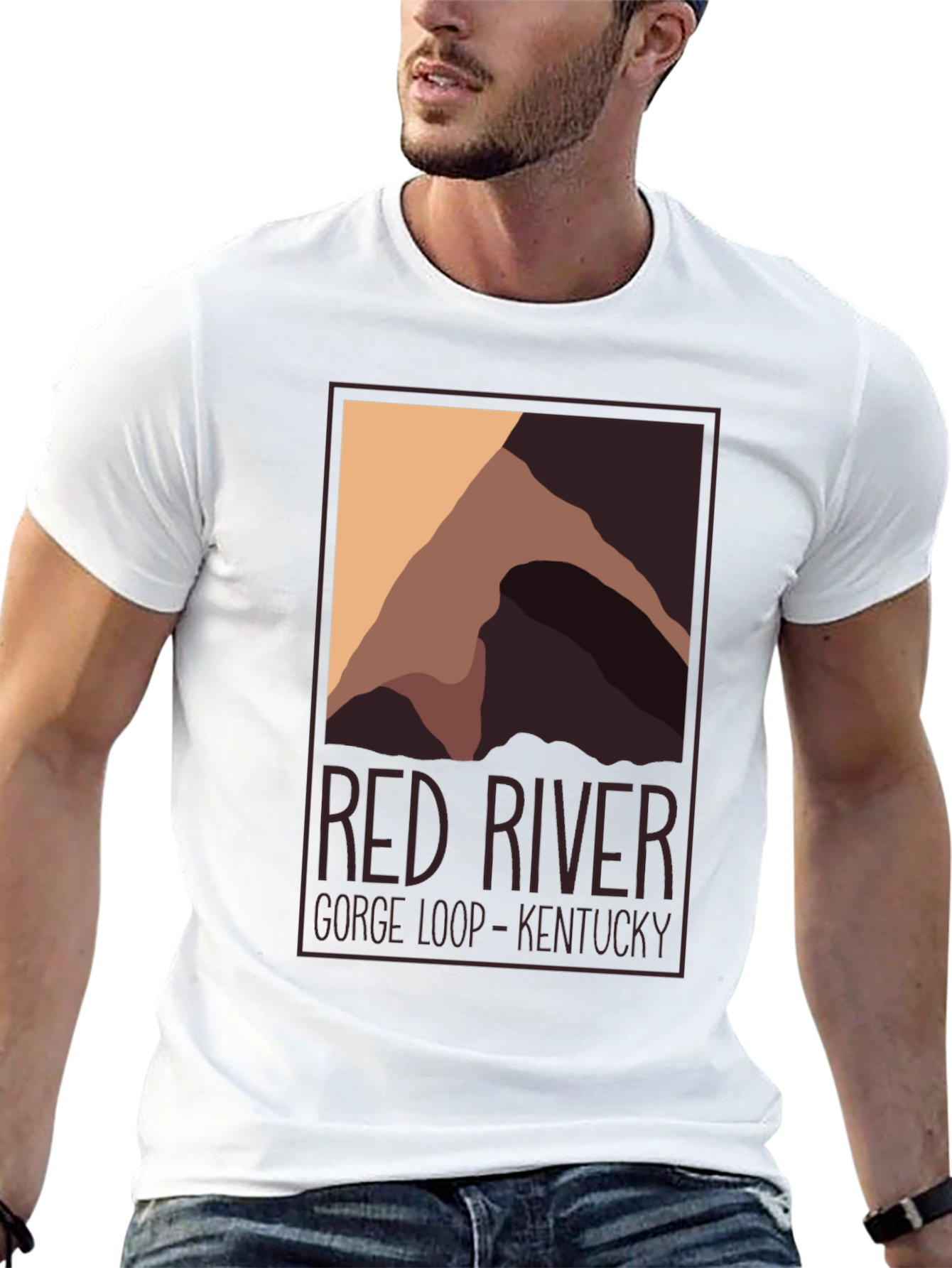 Red River Gorge Kentucky Graphic Tee - Black
