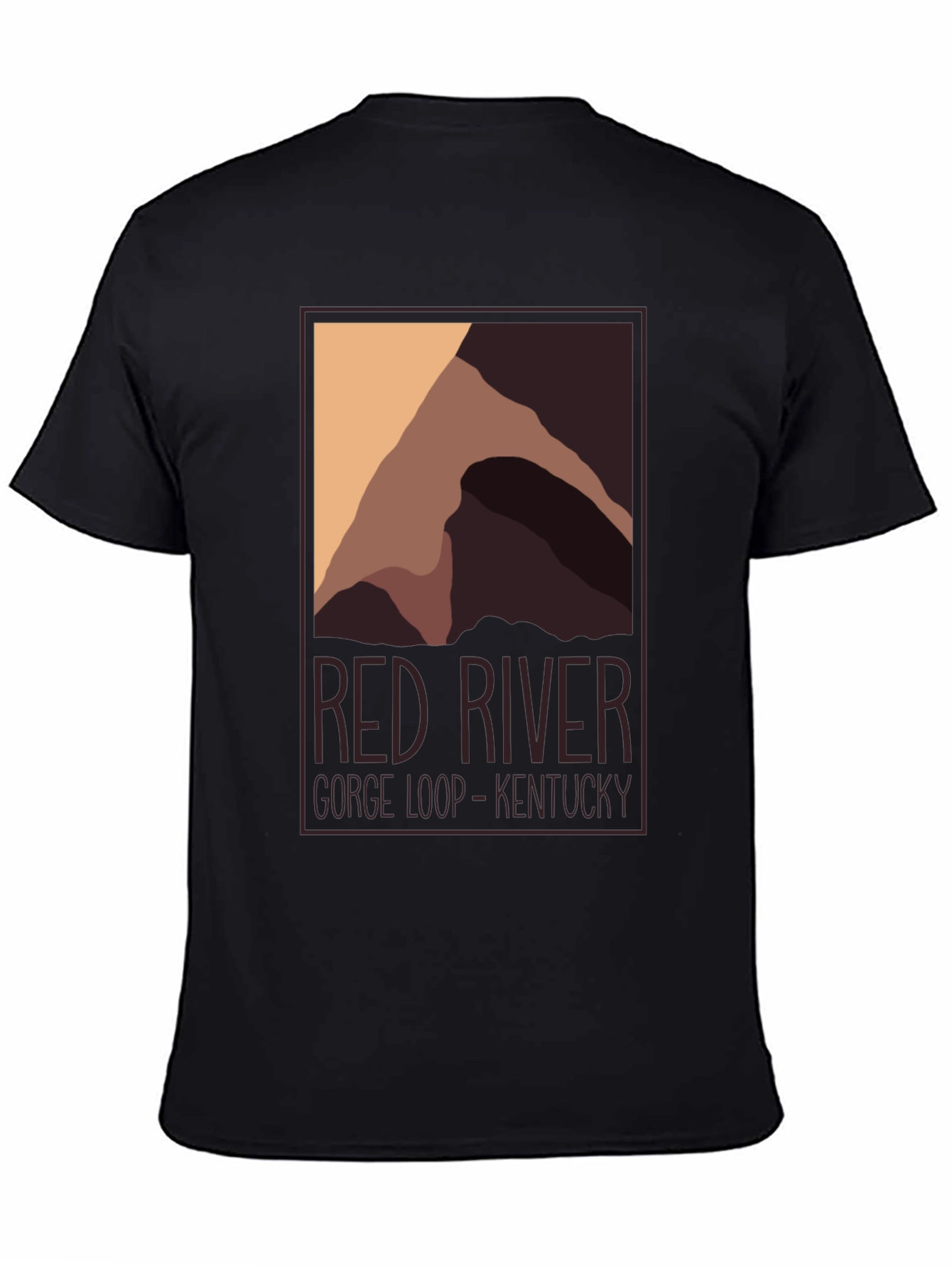 Red River Gorge Kentucky Graphic Tee - Black