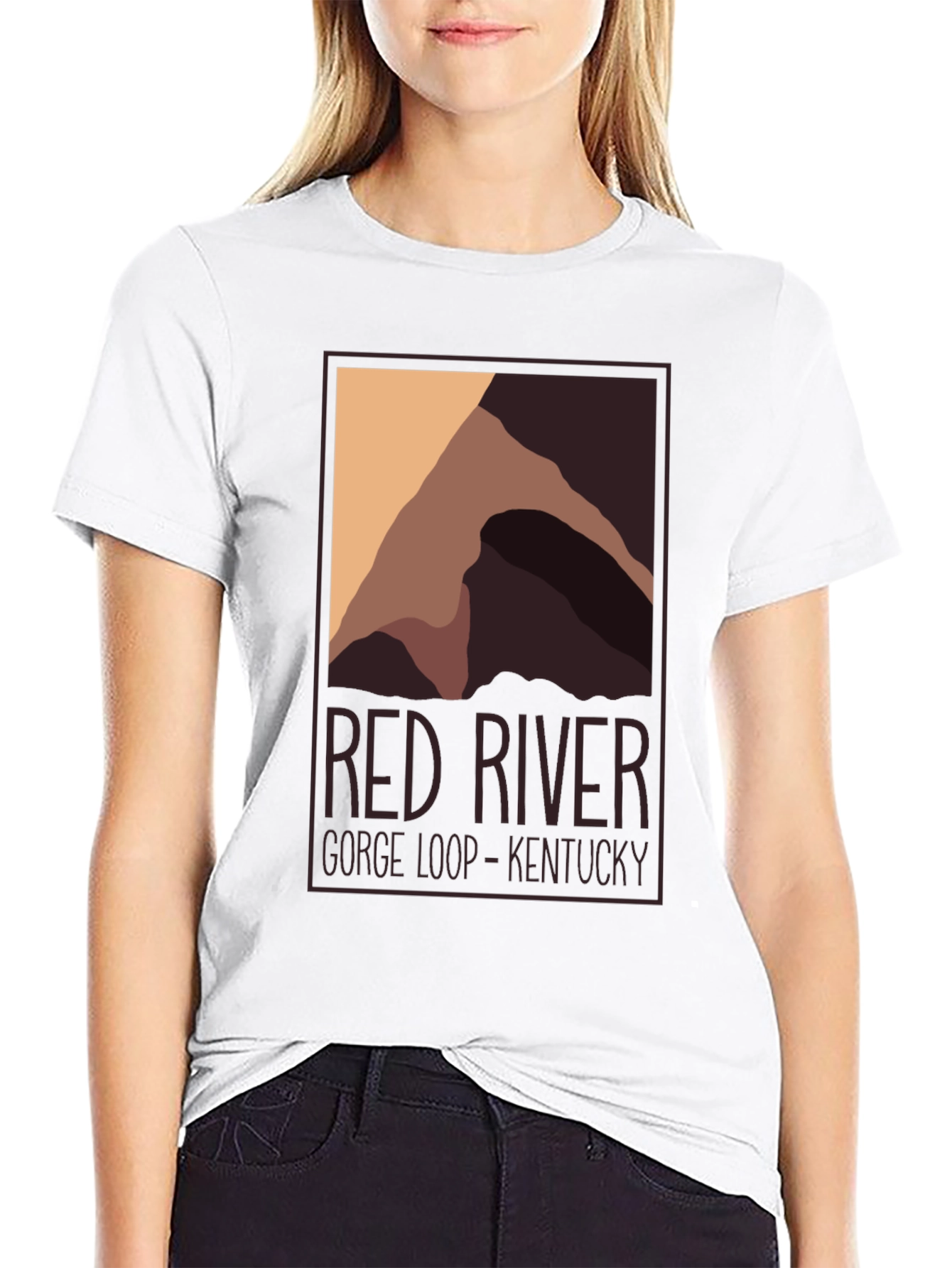 Red River Gorge Kentucky Graphic Tee - Black