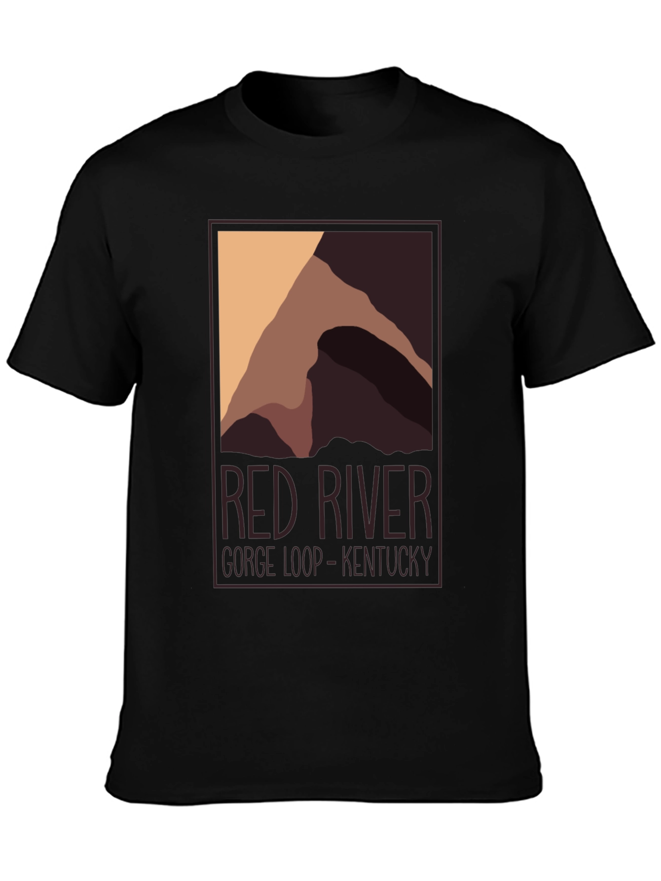 Red River Gorge Kentucky Graphic Tee - Black