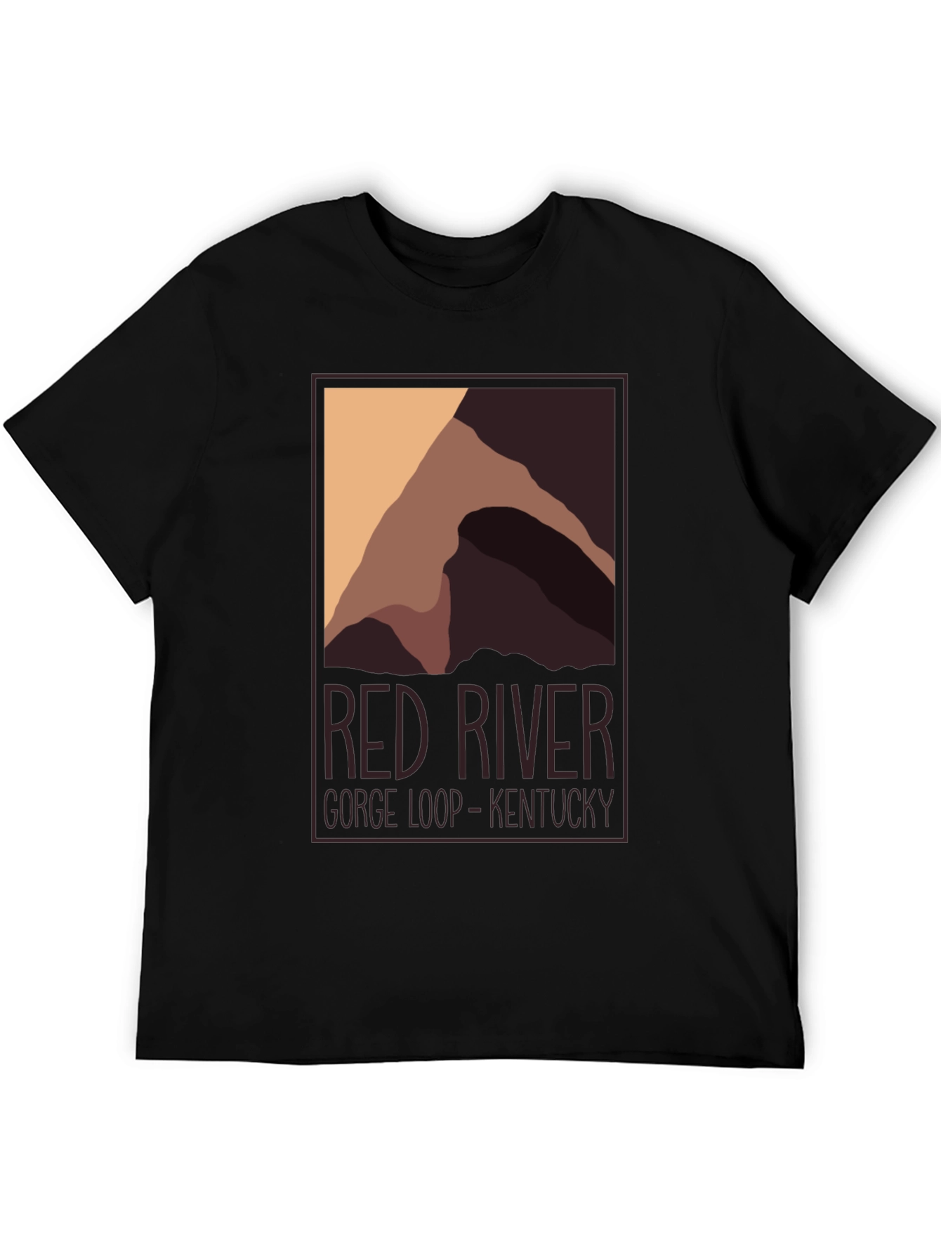 Red River Gorge Kentucky Graphic Tee - Black
