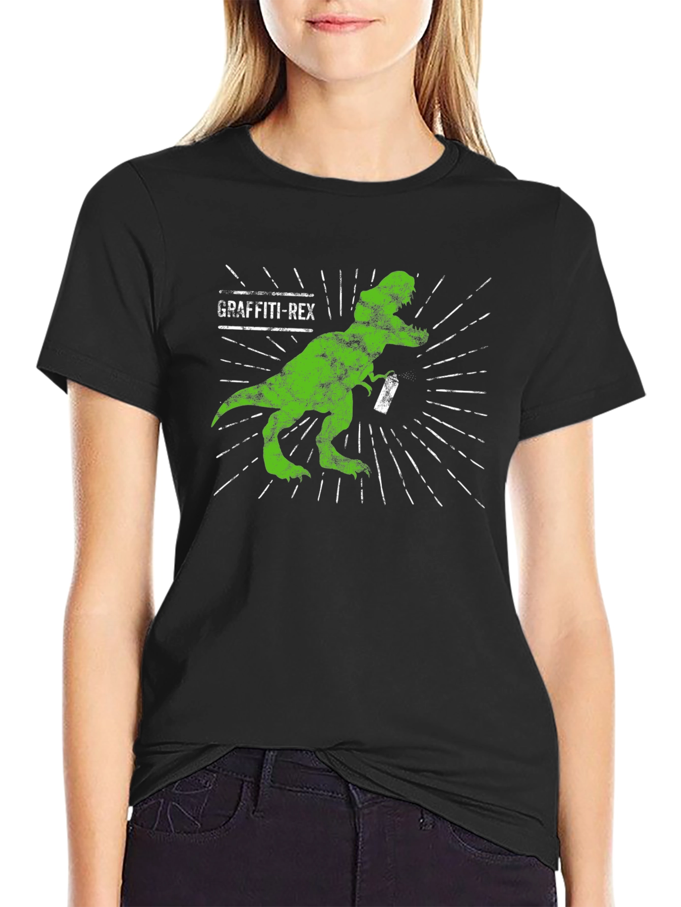 Graffiti Rex T-Shirt - Cool Dinosaur Design