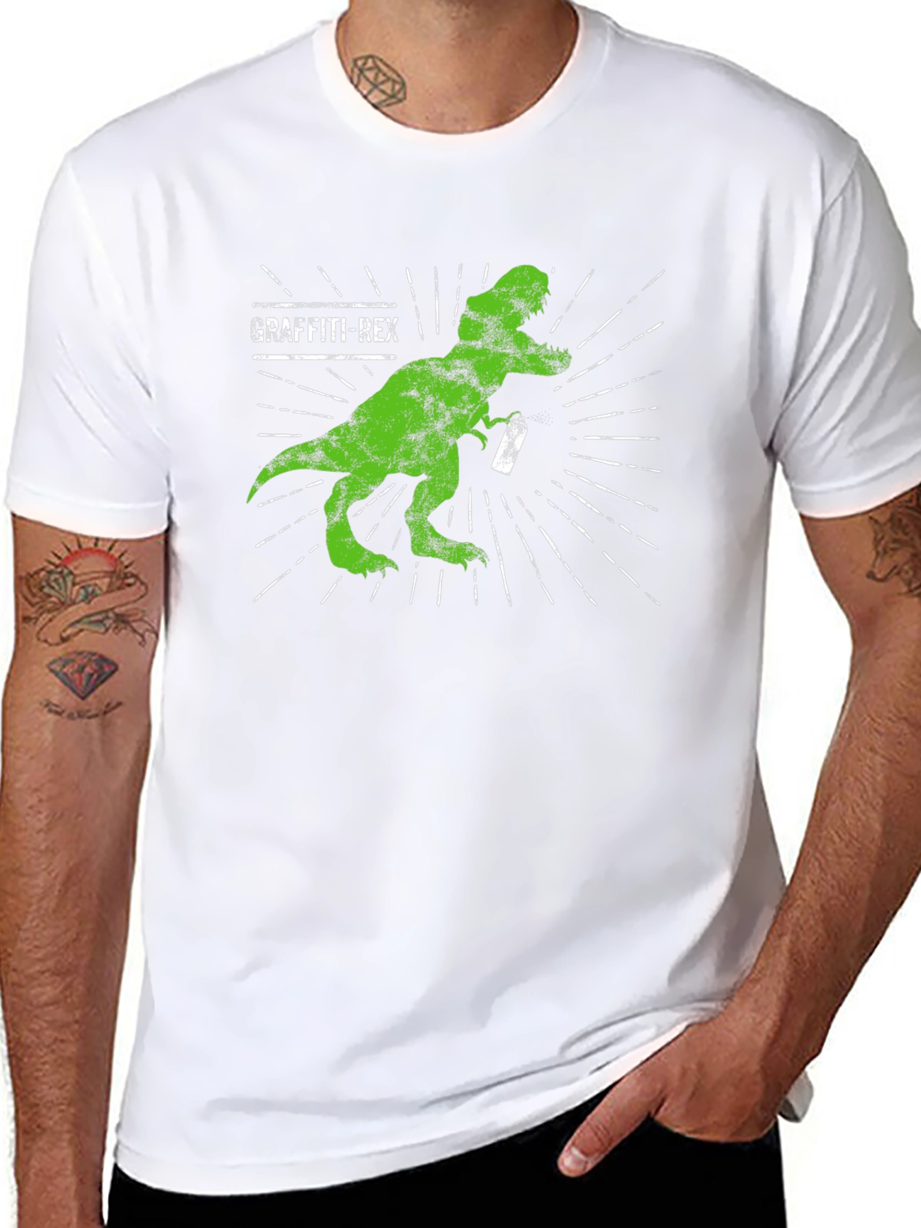 Graffiti Rex T-Shirt - Cool Dinosaur Design