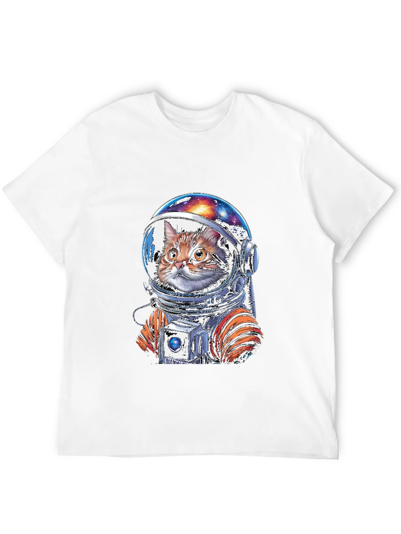 Cat Astronaut Graphic T-Shirt - Space Adventure
