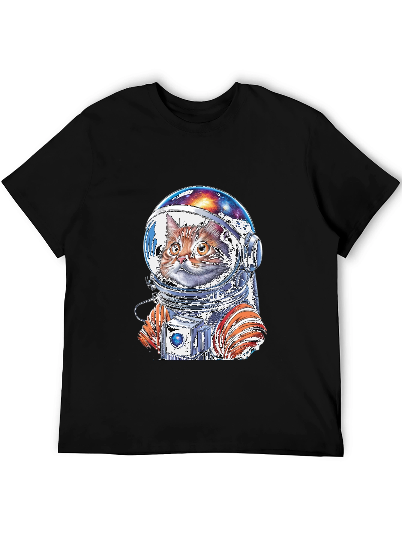 Cat Astronaut Graphic T-Shirt - Space Adventure