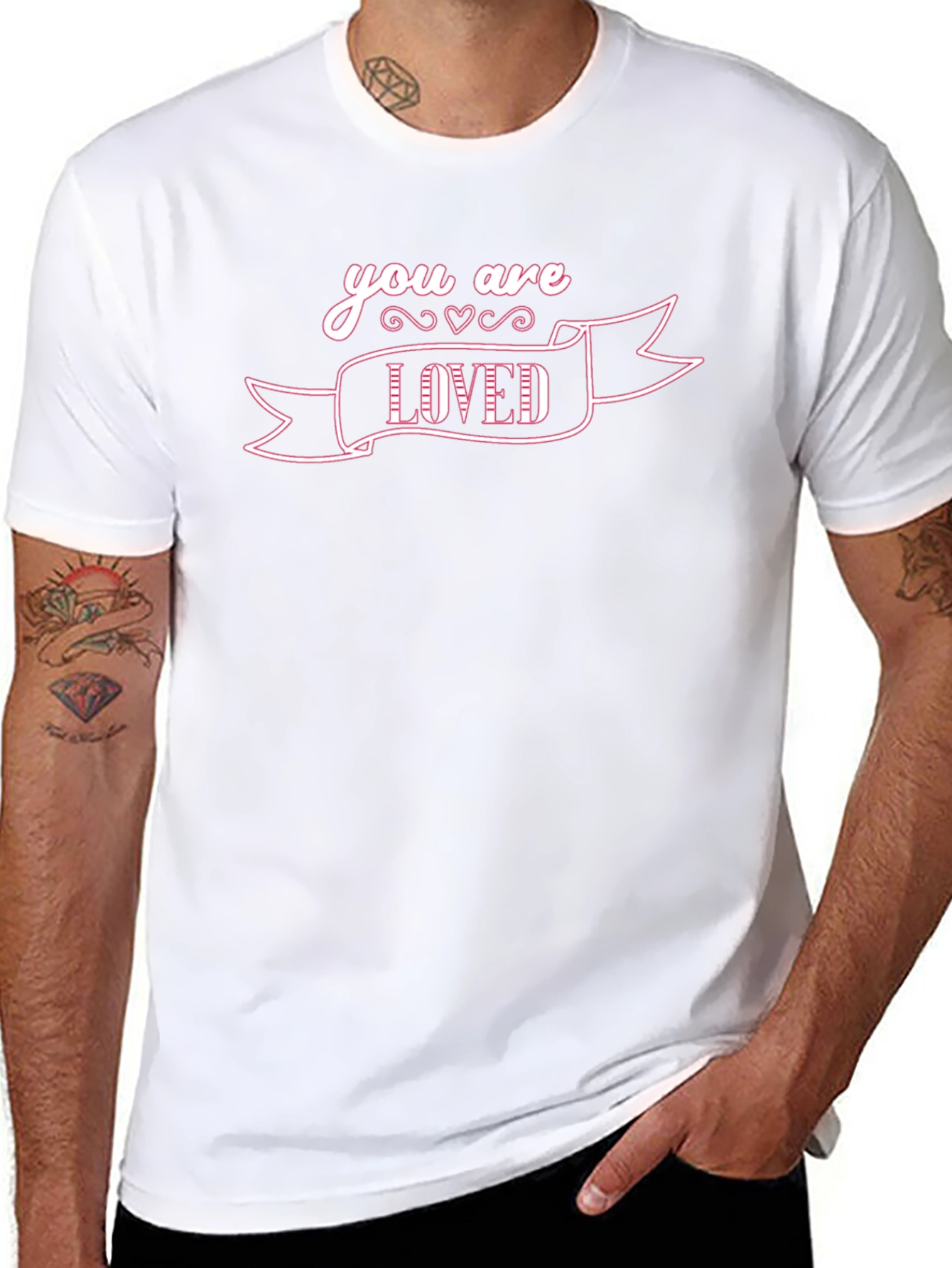 You Are Loved Graphic Tee - Soft Cotton Blend