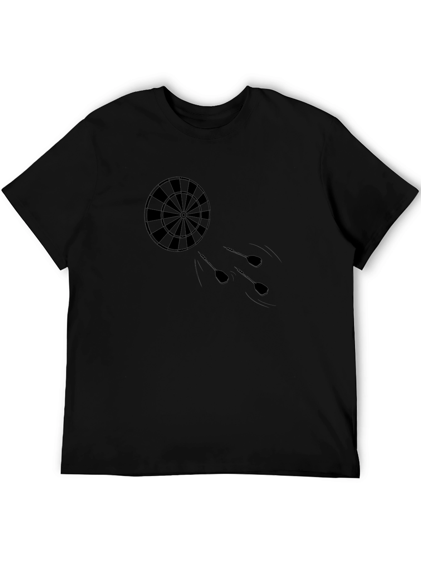 Darts Graphic Tee - Stylish Black T-Shirt