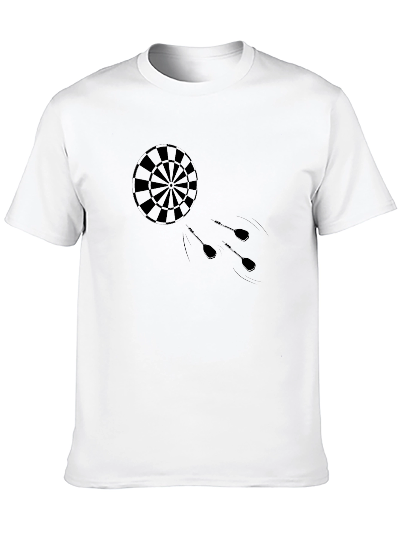Darts Graphic Tee - Stylish Black T-Shirt