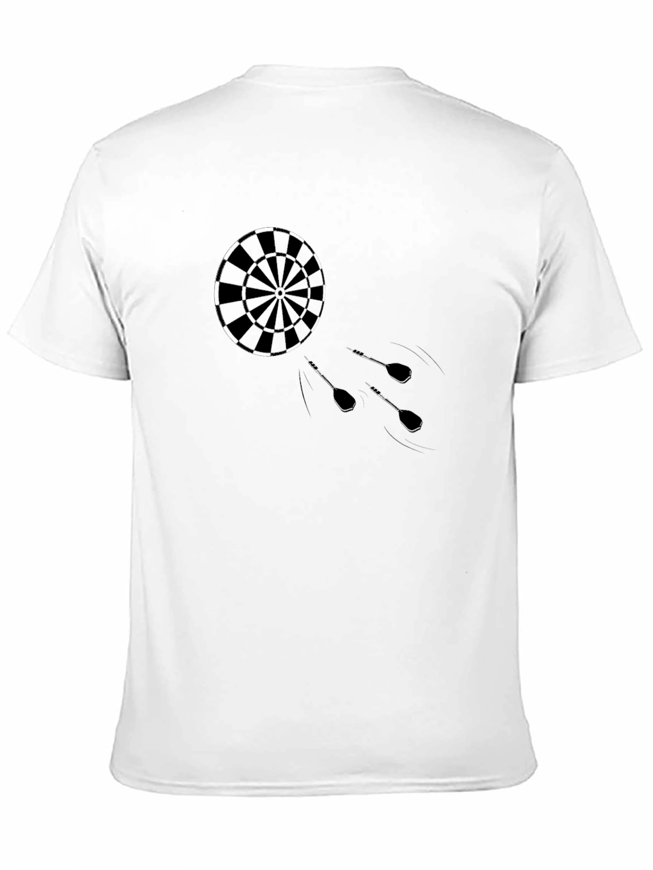 Darts Graphic Tee - Stylish Black T-Shirt