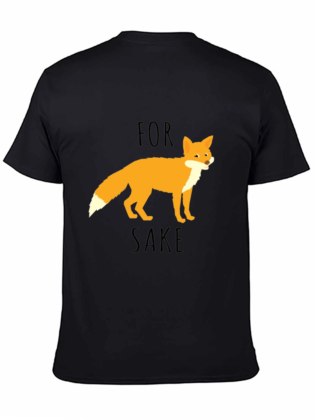 For Fox Sake Graphic T-Shirt - Black