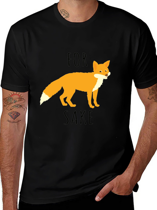 For Fox Sake Graphic T-Shirt - Black