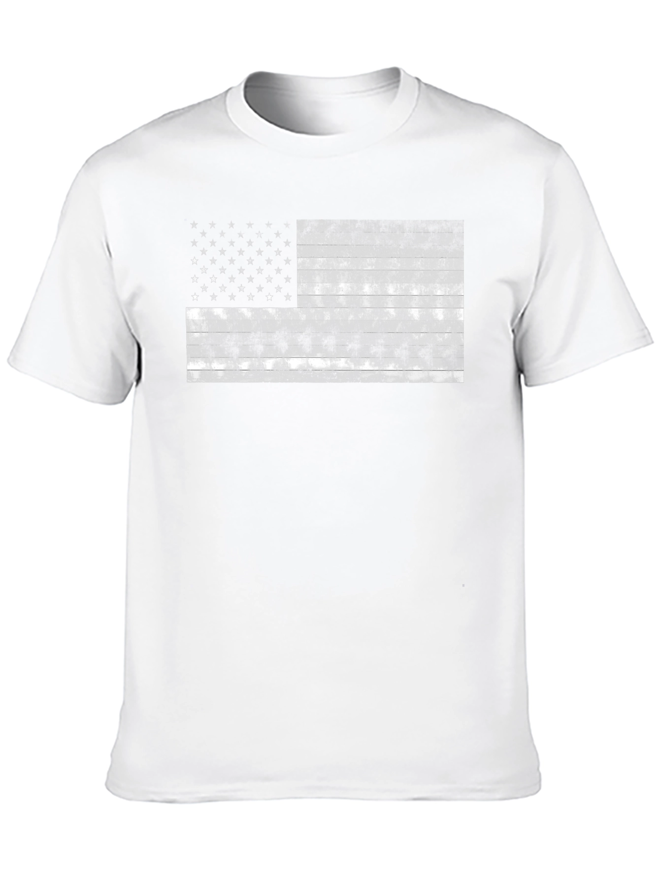 Distressed American Flag Graphic T-Shirt