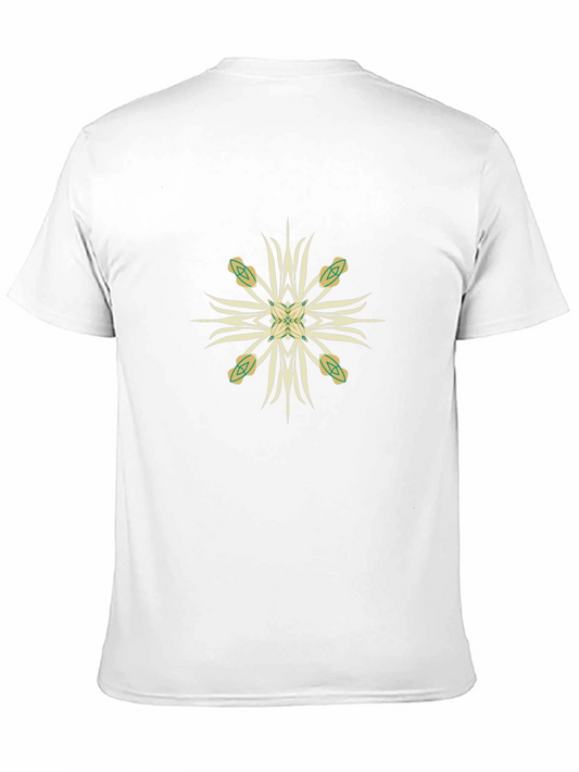 Abstract Graphic Print Black T-Shirt