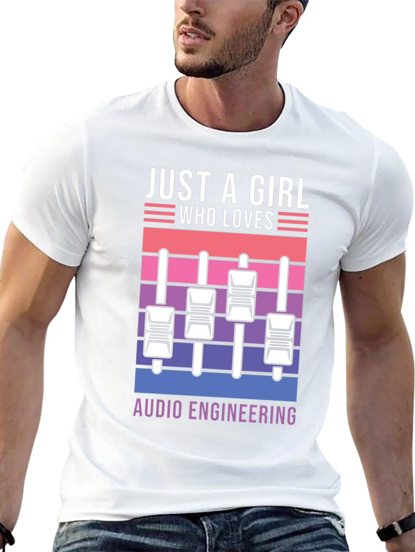 Just A Girl Who Loves Audio Engineering T-Shirt