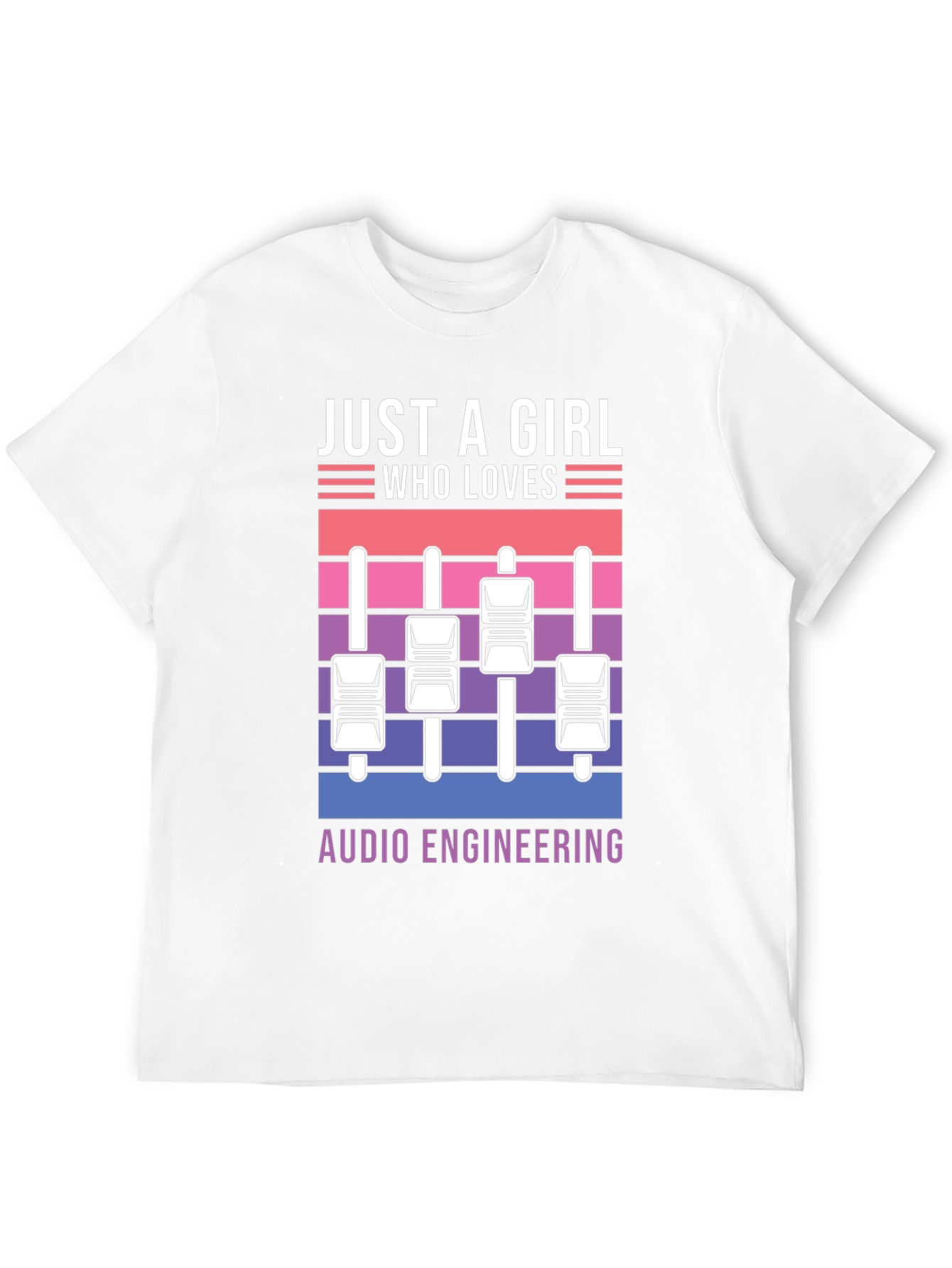 Just A Girl Who Loves Audio Engineering T-Shirt